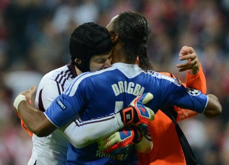 Drogba and Cech Champions League Winners 2012