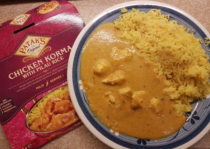 Patak's Frozen Curry Range Chicken korma