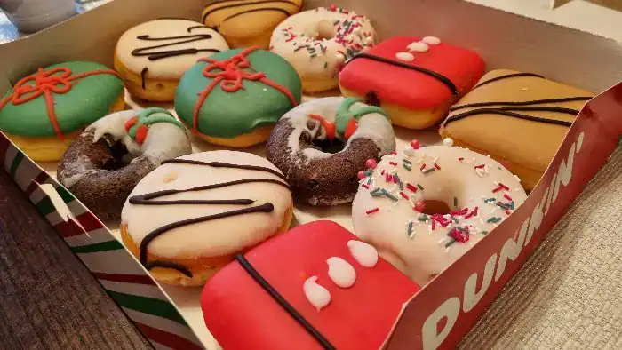 Christmas Donuts from Dunkin Donuts