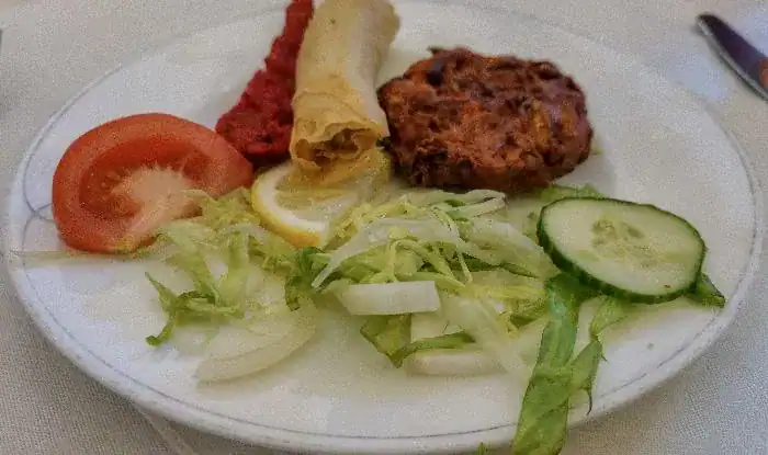 Indian starter selection at the Jewel in the Crown indian Restaurant in Bury.
