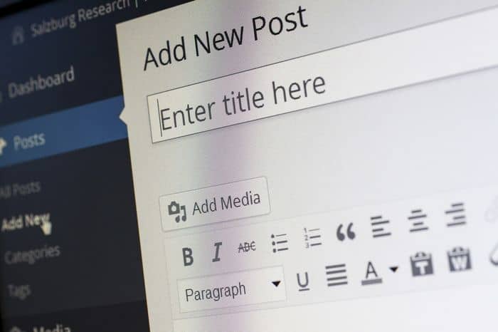 wordpress add new post on a blog