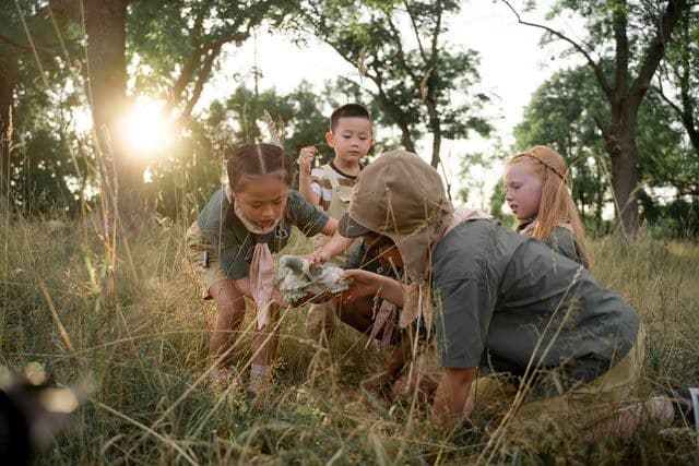 children find their passion in the great outdoors with friends
