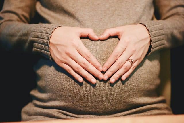 A woman who is pregnant