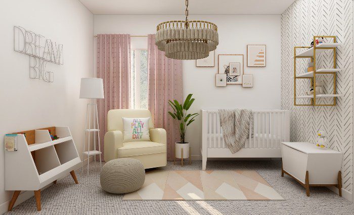 a beautiful nursery for a baby