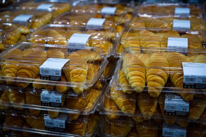 croissants in bulk containers to help save money