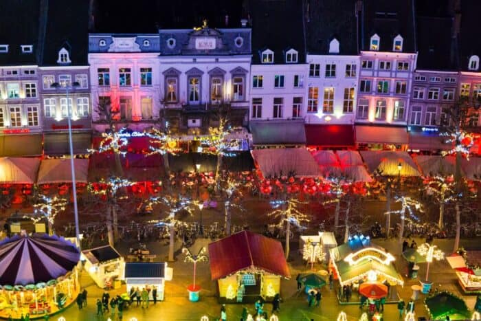 Christmas market in Maastricht, Netherlands.