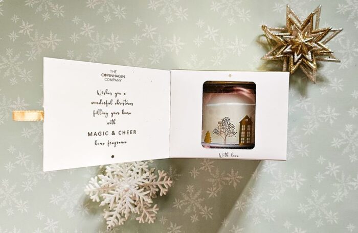 Scandi Christmas Candle boxed