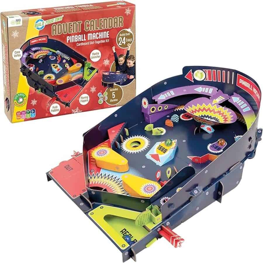 Build your own pinball machine sustainable gift for kids.