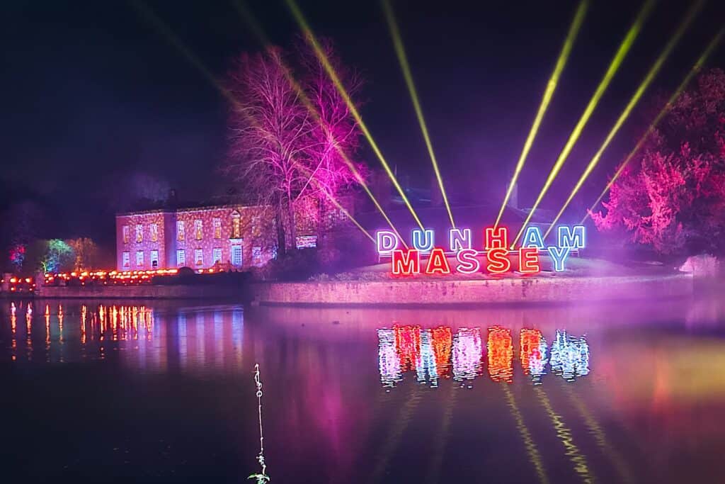 Dunham Massey Christmas Light trail, perfect Christmas Eve tradition idea.